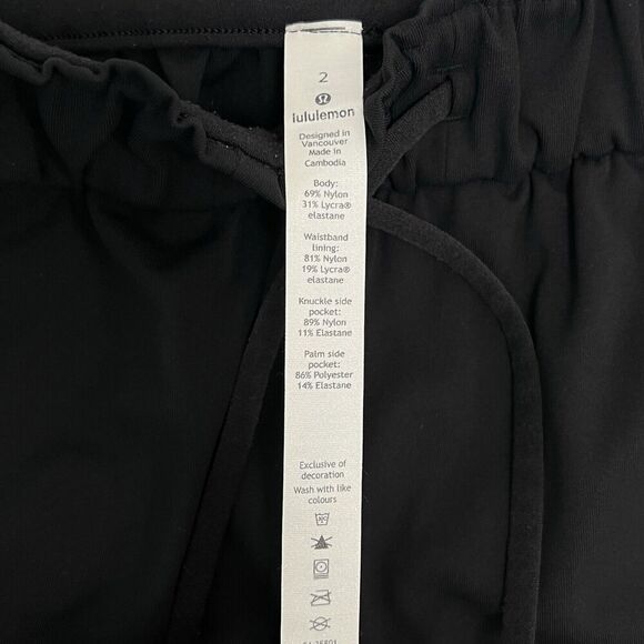 Lululemon Keep Moving Stretch High-Rise Jogger athletic Pants in Black Size 2 - Picture 9 of 11
